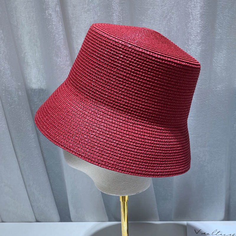 Chapeau de soleil en paille pour femmes, pliable, à large bord, de plage, plat, au crochet, E27