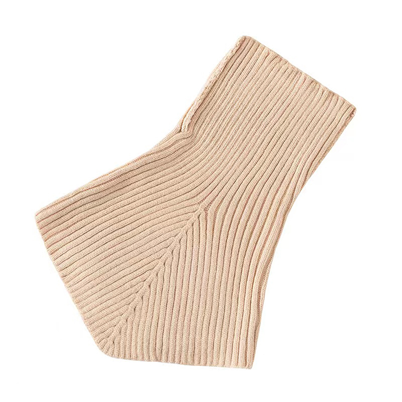 Femmes hiver tricoté coton faux col écharpe femmes chaud col roulé cou plus chaud détachable hiver coupe-vent écharpe 36*28 cm