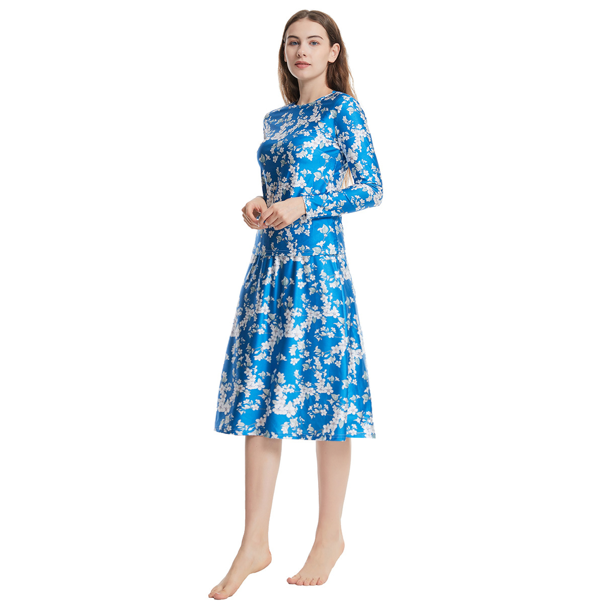 Burkinis islamique musulman pour femmes, maillots de bain élégants, hijab imprimé, chemisier, jupe, dubaï, turquie, tankini arabe, S-3XL, 3 pièces