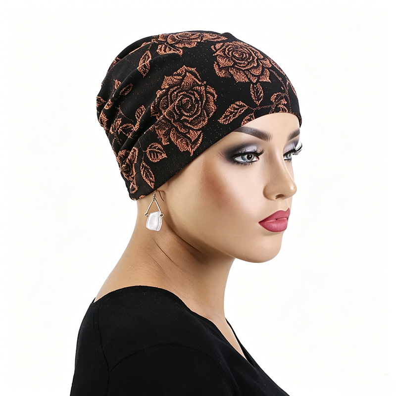 Nouveau Turban en dentelle brodée pour femme, bonnet intérieur en maille pour hijab musulman, sous-voile, bonnet chimio pour femme atteinte de cancer, bonnets pour perte de cheveux