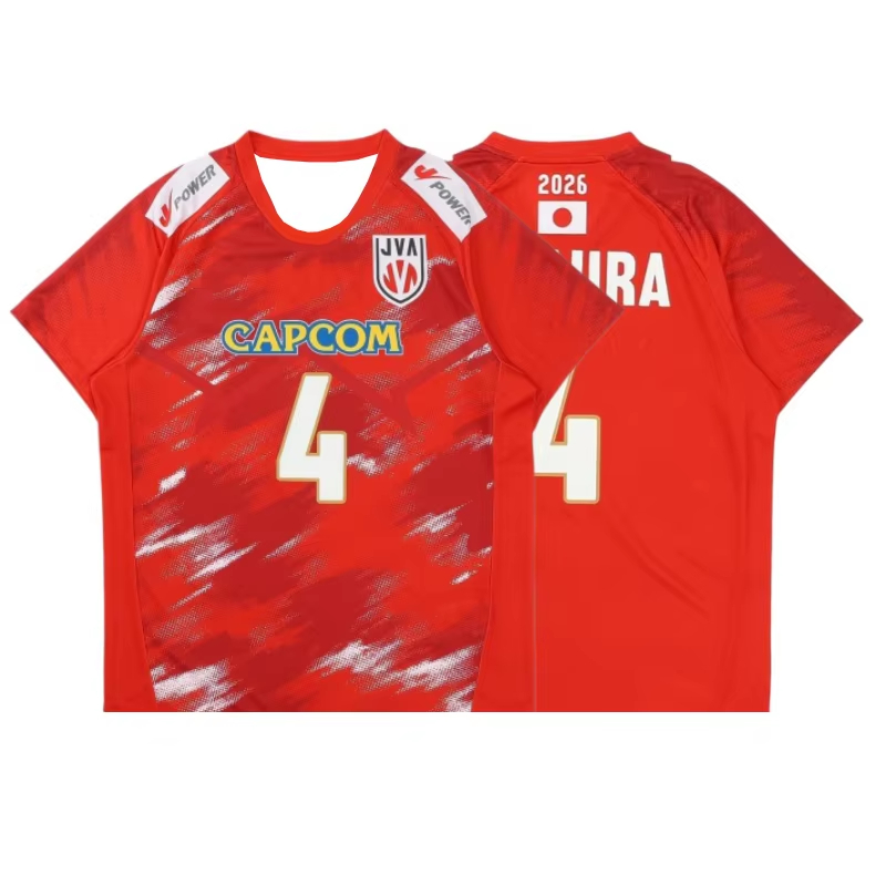 Nouveau maillot de volley-ball japonais n°12 imprimé, T-shirt athlétique à manches courtes à séchage rapide, pour fans de volley-ball, entraînement sportif, décontracté, streetwear