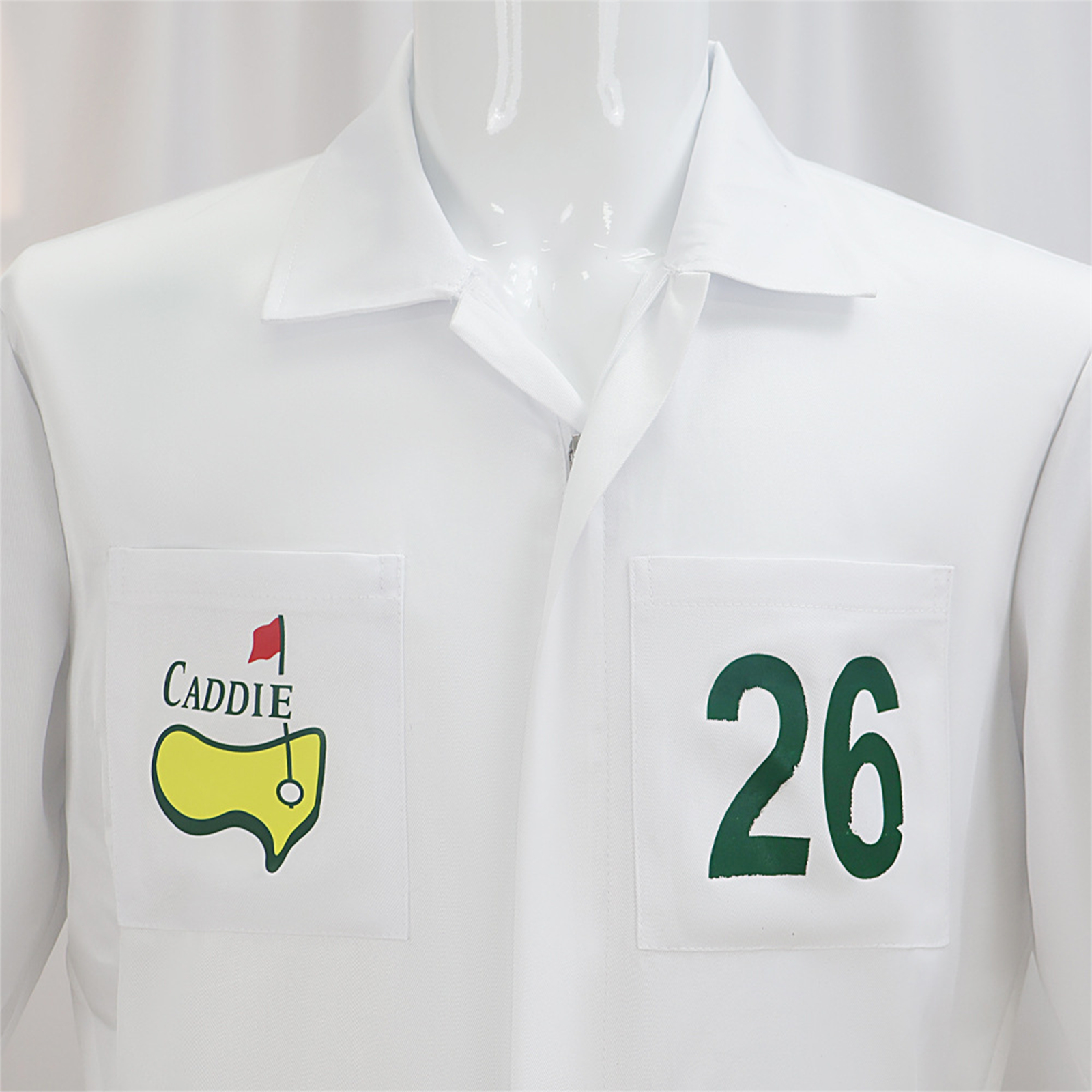 Ensemble de costumes de caddie de golf pour hommes et femmes, combinaison avec casquette verte, tenue de couple pour Halloween, pour les fêtes à thème cosplay