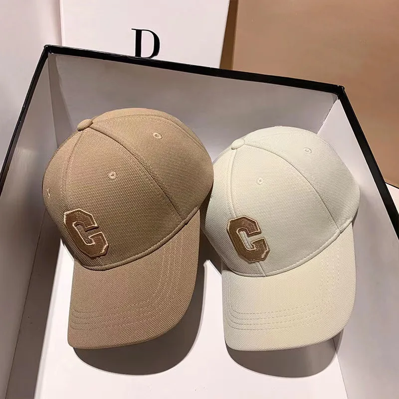 Chapeaux pour hommes nouvelle casquette de Baseball brodée lettre C Kpop mode Couple Casquette Snapback hommes et femmes chapeaux de soleil Chapeau Homme
