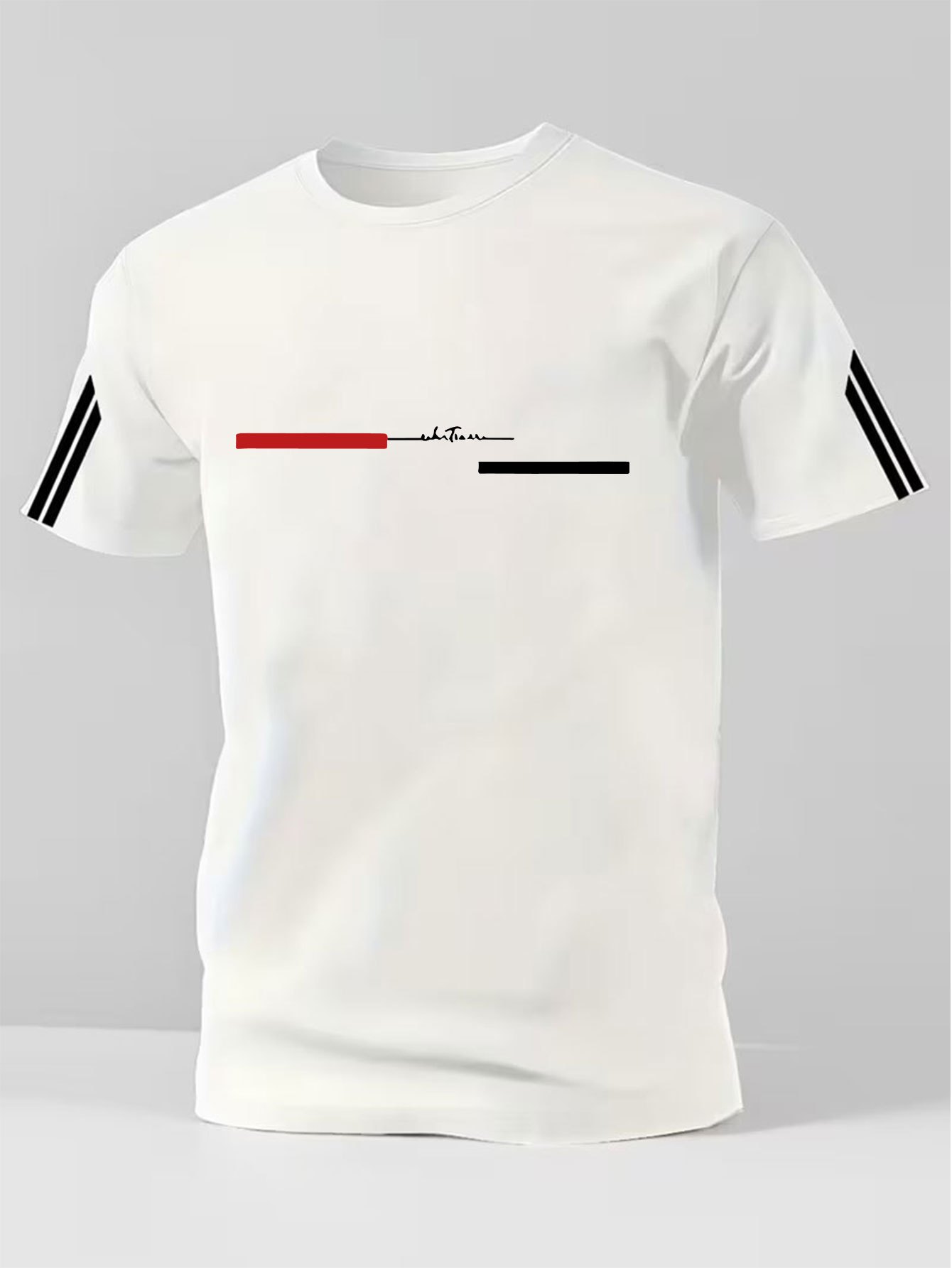 T-shirt de sport pour homme à séchage rapide, en maille respirante, à manches courtes, col rond, décontracté, pour la gym, l'entraînement, la course à pied