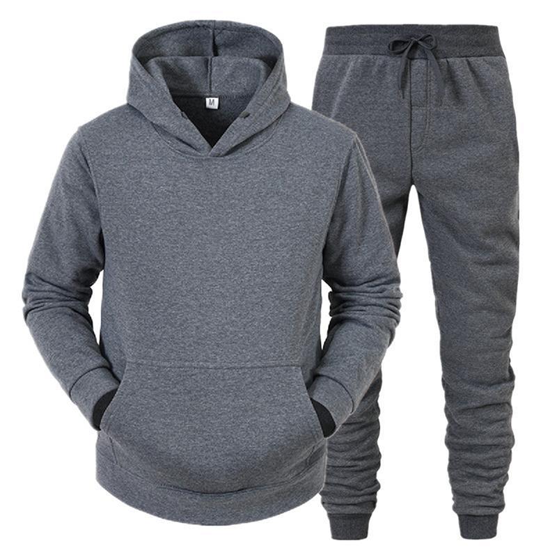 Sweat-shirt à capuche et pantalons pour hommes, survêtement décontracté, vêtements de sport, automne hiver, costume pour hommes, ensembles de loisirs pour hommes
