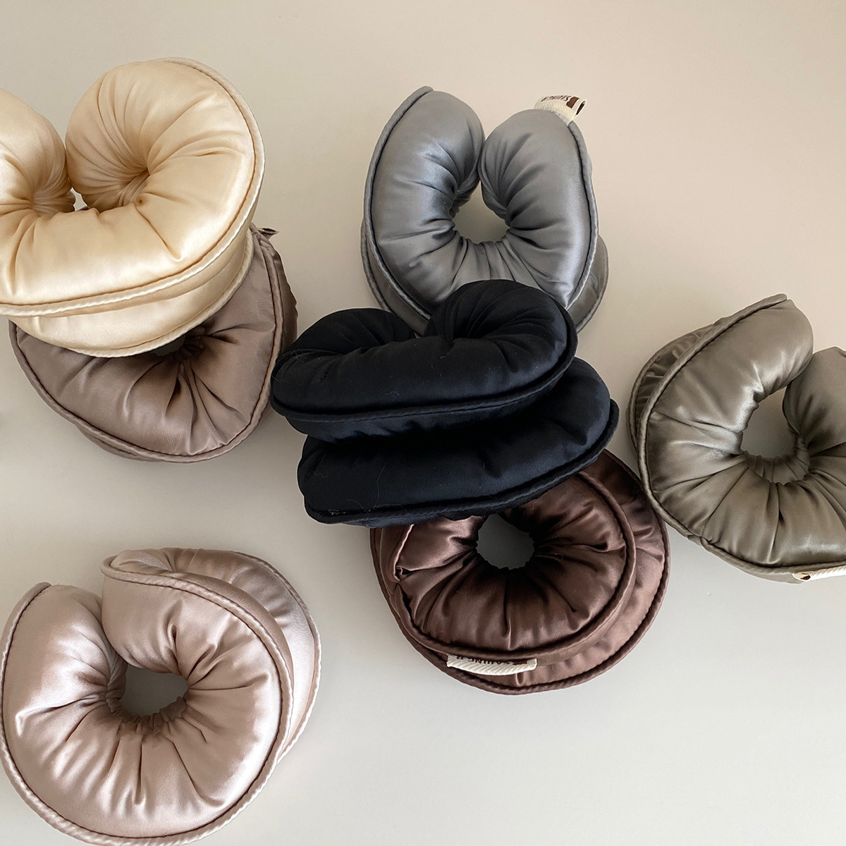 Chouchou en satin pour les soins capillaires, sans pli, doux, pour dormir, pour boucles de nuit et protection des cheveux longs