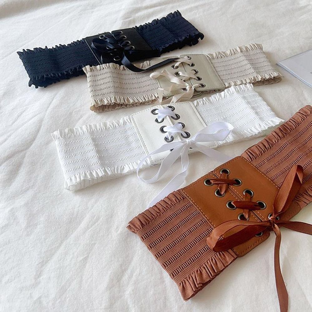 Ceinture corset large en cuir PU pour femme, ceinture extensible, sangle décorative bricolage, vêtements de corps en saillie pour femme, dame, fille, patients, mode