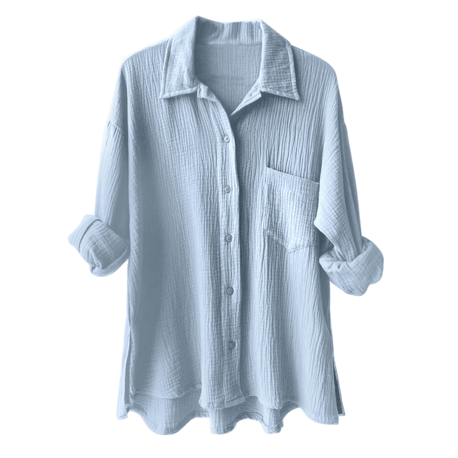 Chemisier d'été femmes élégant mousseline Blouse chemise esthétique coton sport costume surdimensionné loisirs chemise à manches longues femmes Blouse