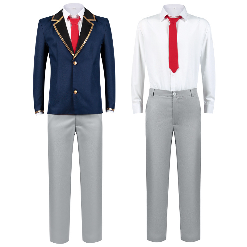 Costumes de cosplay Anime Oshi No Ko, perruque, chemise, cravate, Hoshino Ai, Aqua Ruby, Arima Kana, tenues de jeu de rôle d'anime pour Halloween