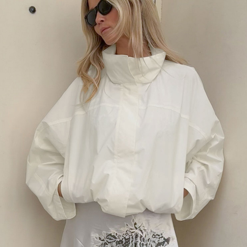 Automne hiver femmes coupe-vent veste coupe-vent solide à manches longues Sport de plein air à capuche mince manteau veste pour les femmes