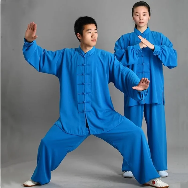 Vêtements traditionnels chinois à manches longues pour hommes, uniforme de KungFu, vêtements d'exercice de chapelle Tai, 14 documents, Wushu Taichapel