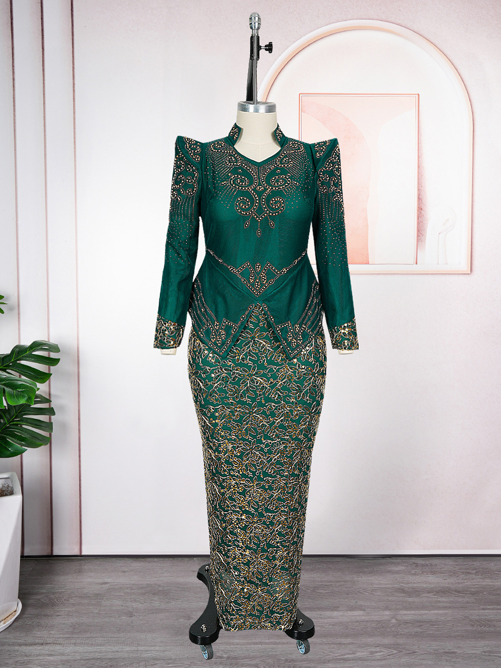 Robes africaines de luxe pour femmes, élégantes, manches longues, Maxi, Ankara Dashiki, tenues de soirée de mariage, grande taille