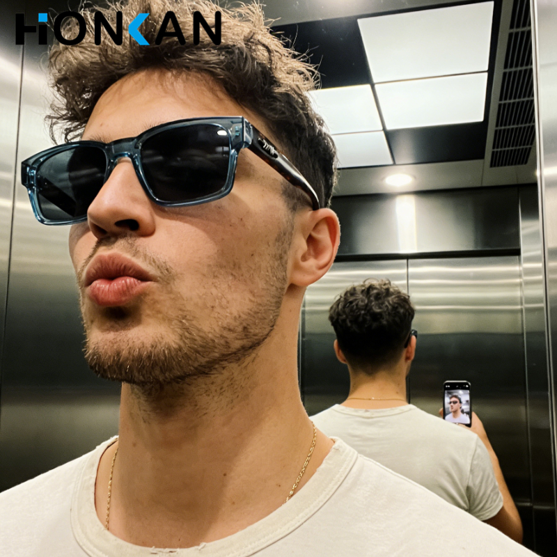 Nouvelles lunettes de soleil UV400 avancées pour hommes, montures carrées épaisses, lunettes de soleil tendance pour hommes, lunettes anti-buée, lunettes de soleil de qualité INS