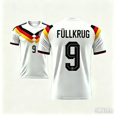 Maillot domicile à manches courtes de la saison 2026 du New Jersey, maillot de football léger