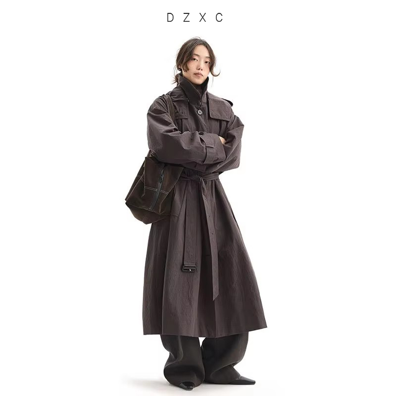 Libre et confortable~ Trench-coat mi-long pour femmes, veste entièrement en coton, nouveau style printemps 2026