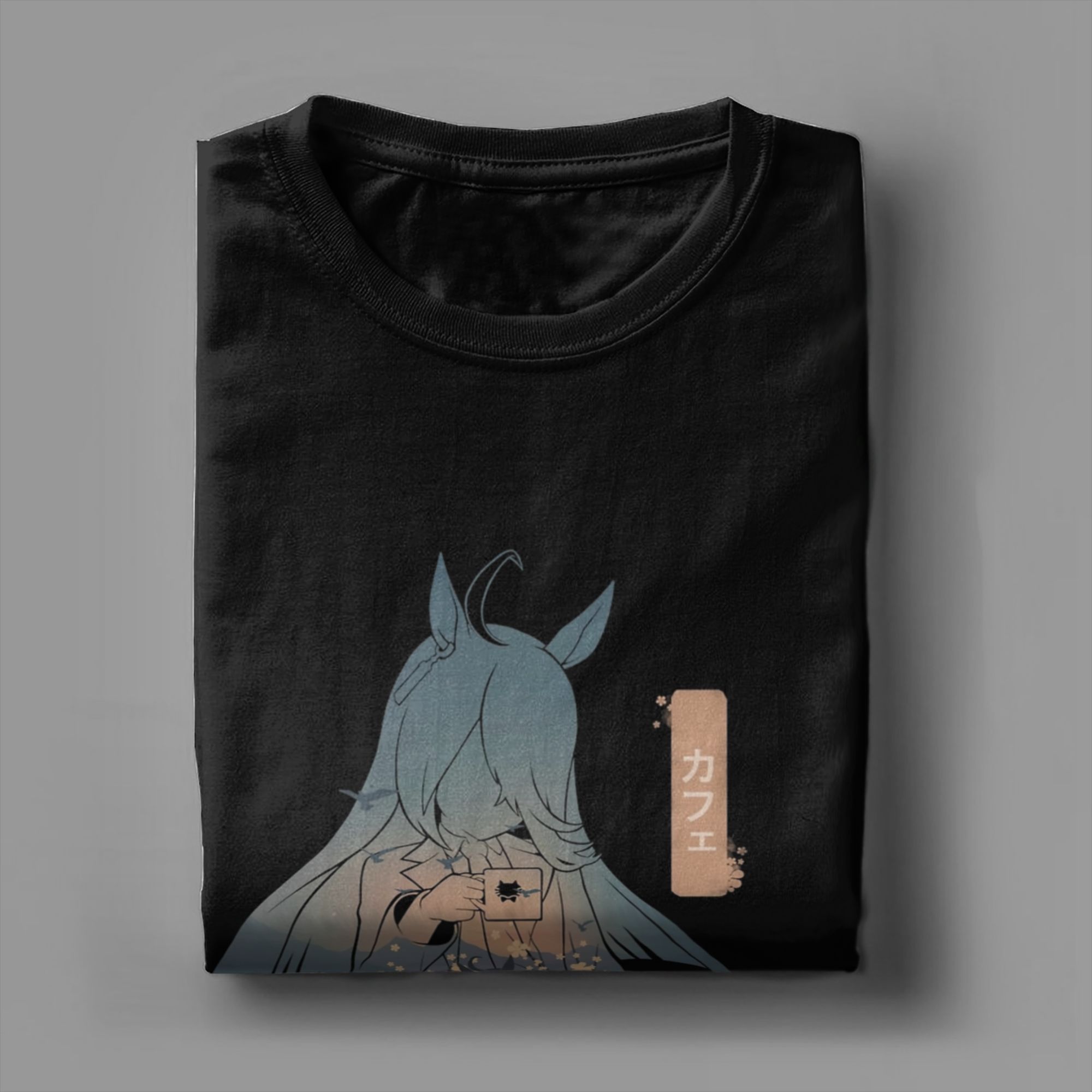 Manhattan Cafe Uma Musume Anime T-Shirts pour hommes, t-shirt en coton à la mode, col rond, manches courtes, hauts grande taille