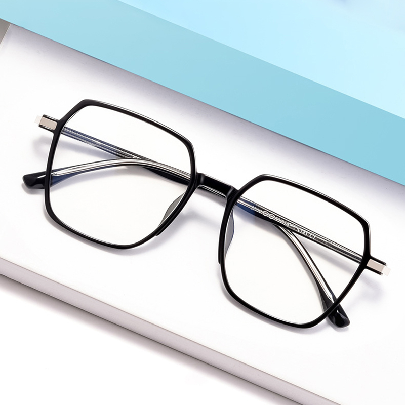 Lunettes optiques pour les hommes, lunettes masculines de pleine jante avec l'alliage de recette TR-90 le plastique de haute qualité, lumière superbe-réduction