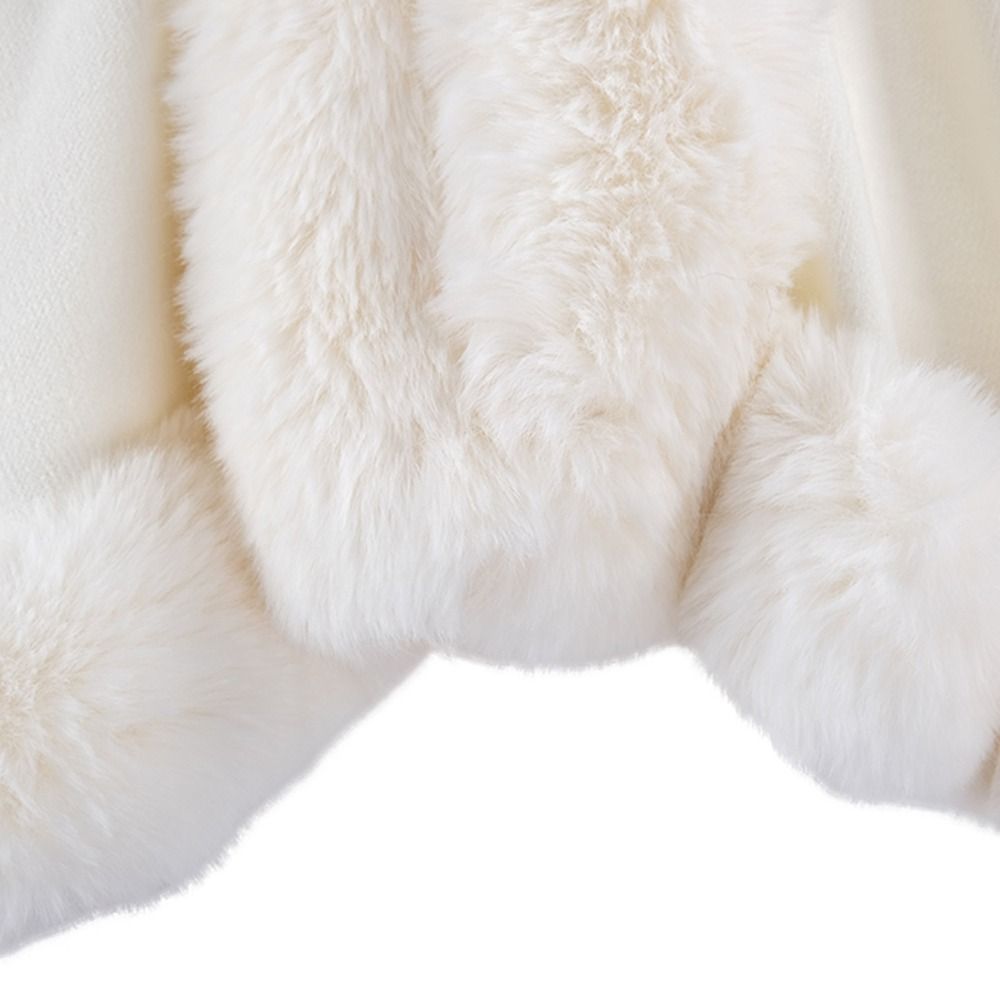 Femmes hiver chaud châle épaissir manteau Cardigan Cape Cape extérieure