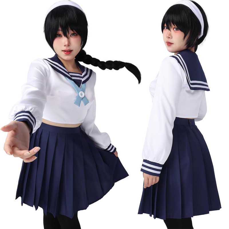 Anime Amanai Riko Cosplay marin JK Costume robe tenue uniforme ensembles Halloween femmes filles Costume