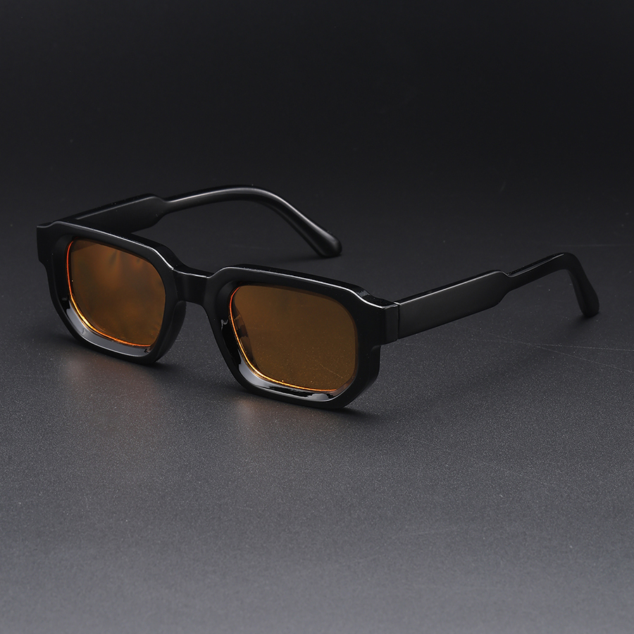 Ensemble de 4 lunettes de mode pour hommes, lunettes carrées rétro unisexes, accessoire de mode tendance et personnalisé