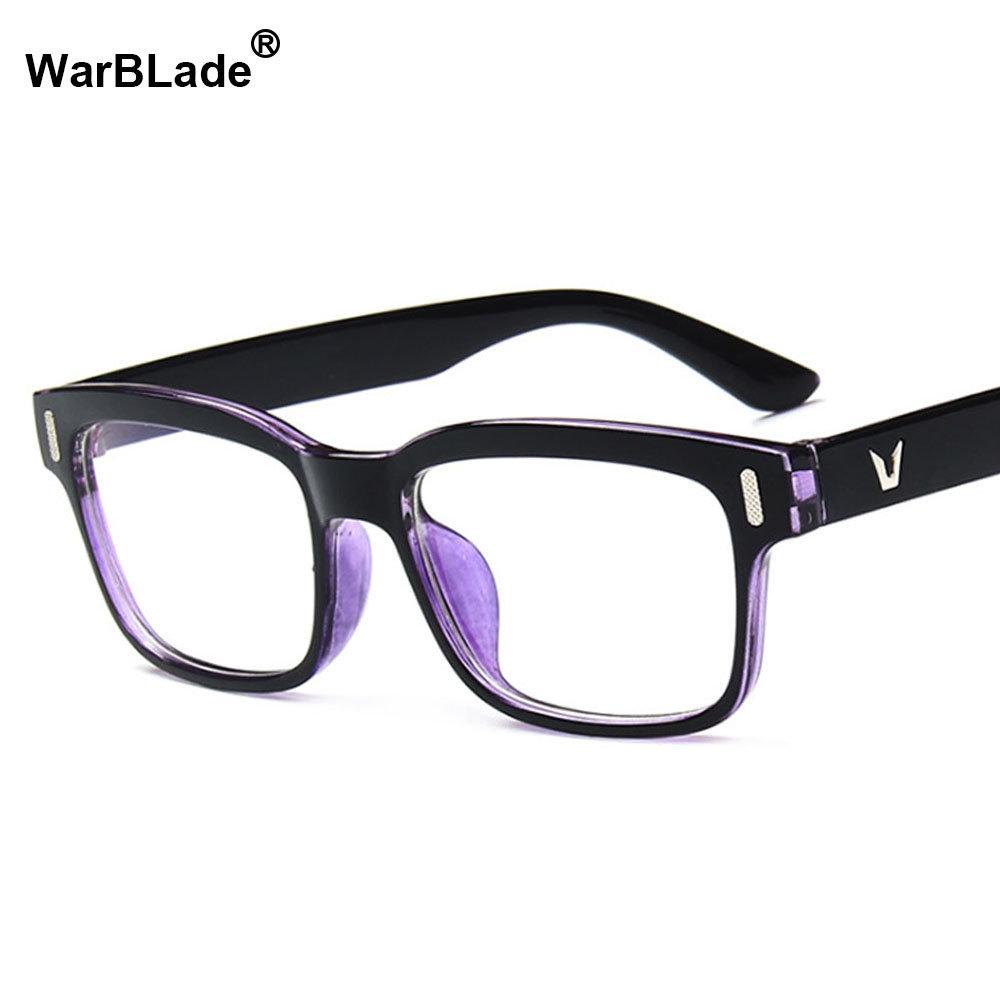 2018 marque Design Vintage lunettes femme mâle optique clair lentille lunettes femmes hommes montures de lunettes lunettes WarBLade