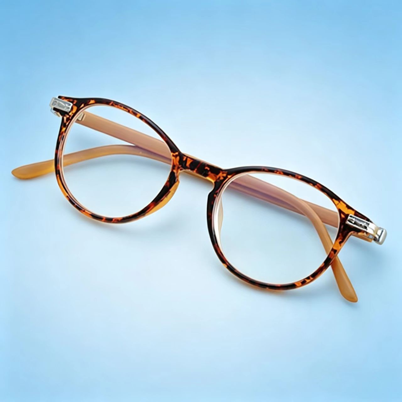 Lunettes de lecture rondes rétro pour femmes, anti-lumière bleue, presbytie, légères, monture bicolore, 100~400 dioptries C