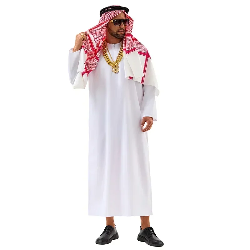 Nouveau Costume de Prince Arabe Riche de l'Émirat Arabe, Costume de Jeu de Rôle Adulte, Fantaisie, Halloween, Carnaval, Vente Chaude