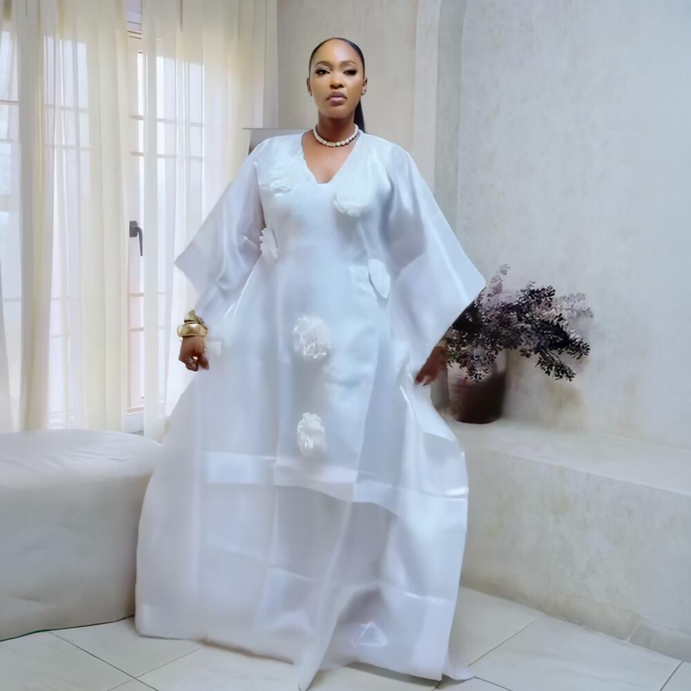 Ensemble de robe africaine élégante et luxueuse en deux pièces pour femmes, tenue turque moderne de qualité avec foulard