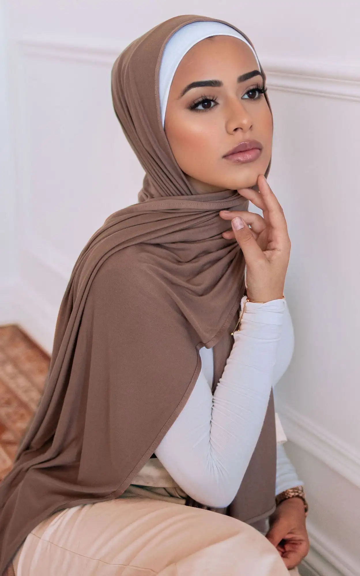 Grande taille Jersey Hijabs pour femme Turban coton mercerisé Hijab écharpe châle Turbans pour femmes Foulard foulards Ramadan Foulard