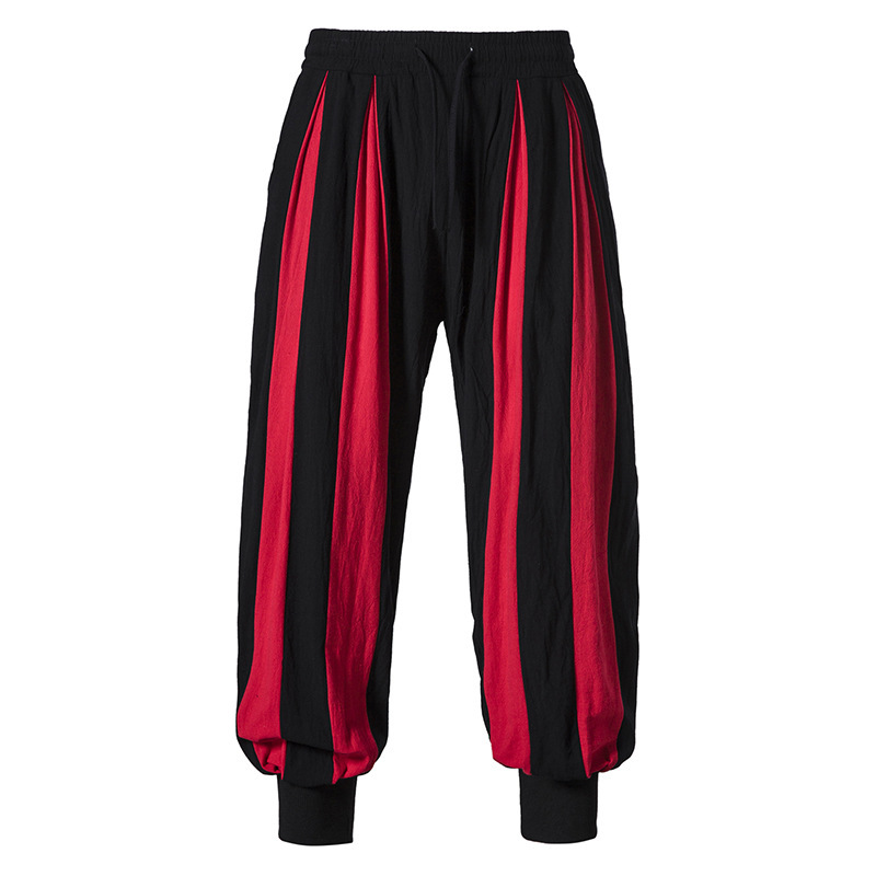 Costume médiéval Renaissance pour hommes, Clown de cirque Pirate, Cosplay, pantalon de chevalier d'halloween, jogging gothique Viking, pantalon Haren décontracté