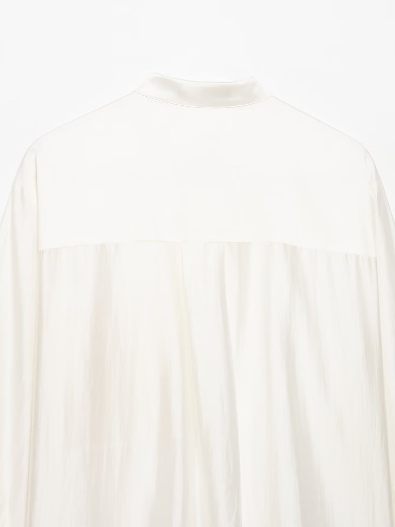 Chemisier élégant texturé BSAY pour femme, col mandarin, patte de boutonnage entièrement ouverte, broderie, poche, manches longues, coupe ample, chemise de bureau