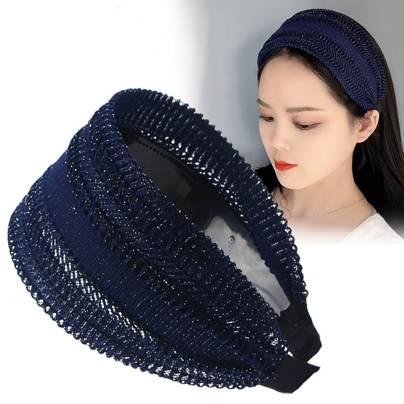 Serre-têtes larges et solides de luxe pour femmes et filles, bandeaux élastiques doux et tendance, accessoires capillaires quotidiens pour femmes.