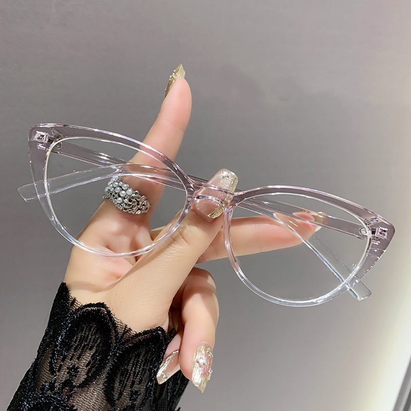Montures de lunettes de soleil œil-de-chat pour femmes, mode européenne et américaine, lunettes de lecture tendance avec protection contre la lumière bleue