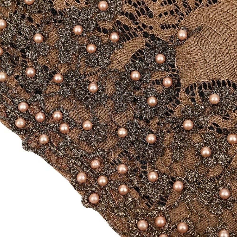 Turban élégant scintillant brodé et perlé, confortable et respirant, bonnet chimio, foulard africain pour femme