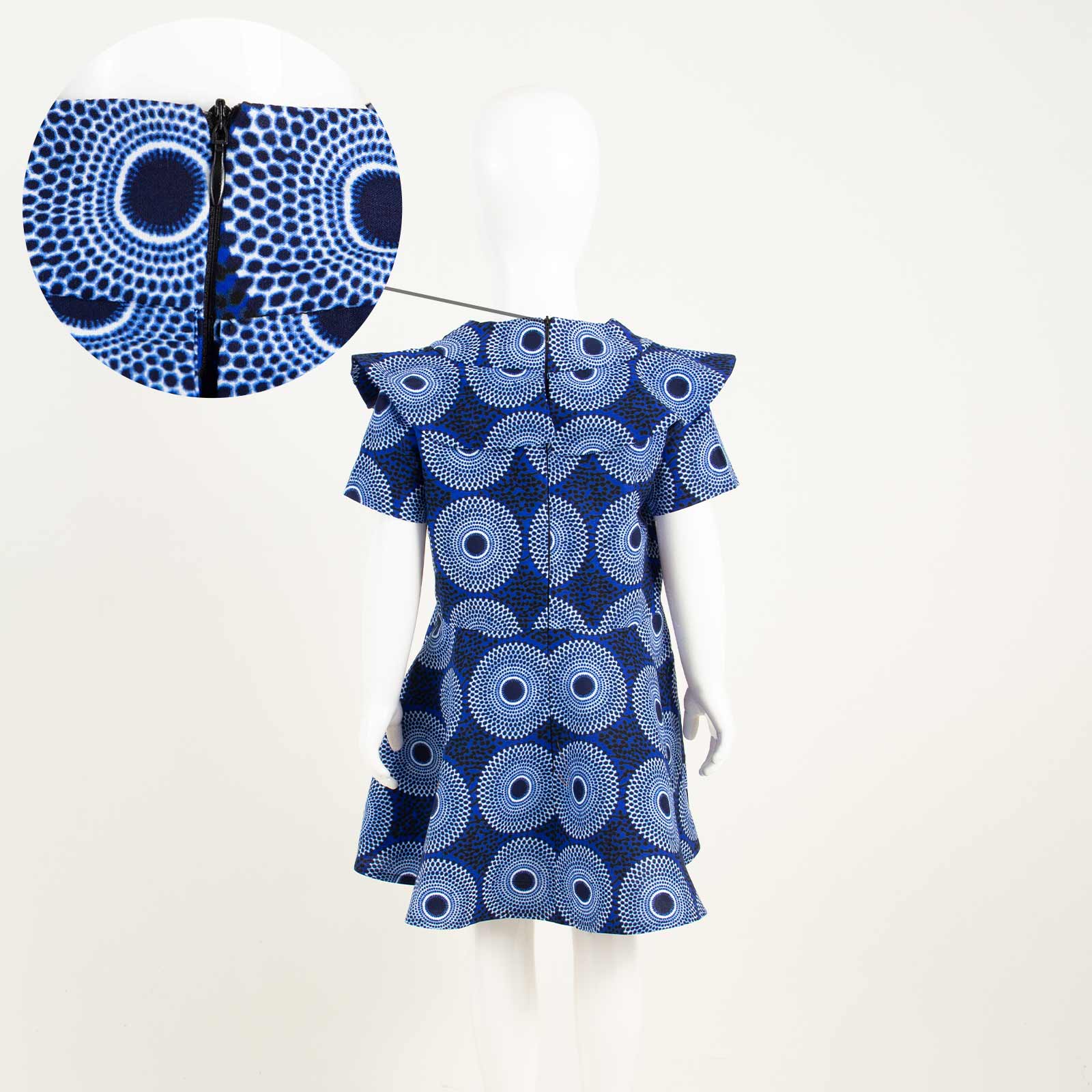 Robes africaines à volants pour filles, vêtements d'extérieur en coton, tenues pour enfants, Dashiki, Ankara, Bazin, Riche, été, 2445002