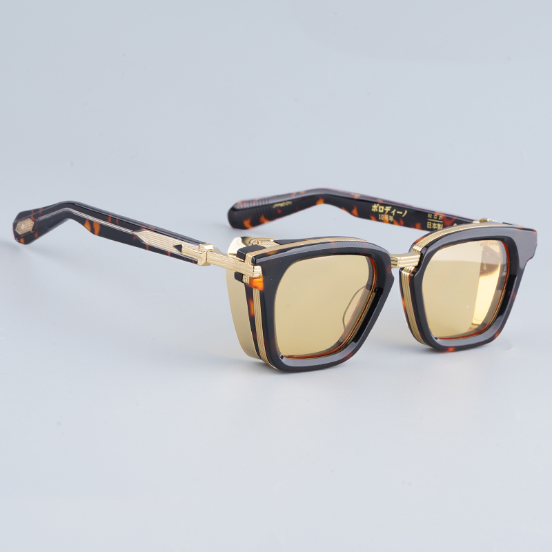 Lunettes de soleil carrées de haute qualité pour hommes et femmes, design tendance, UV400, en acétate et alliage, fabriquées à la main au Japon, lunettes de luxe