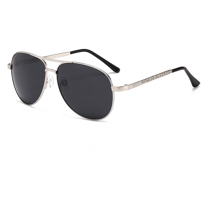 Lunettes de soleil polarisées pour hommes, design de marque, grande monture, pour la conduite automobile, la pêche, marron, mode vintage, lunettes de protection