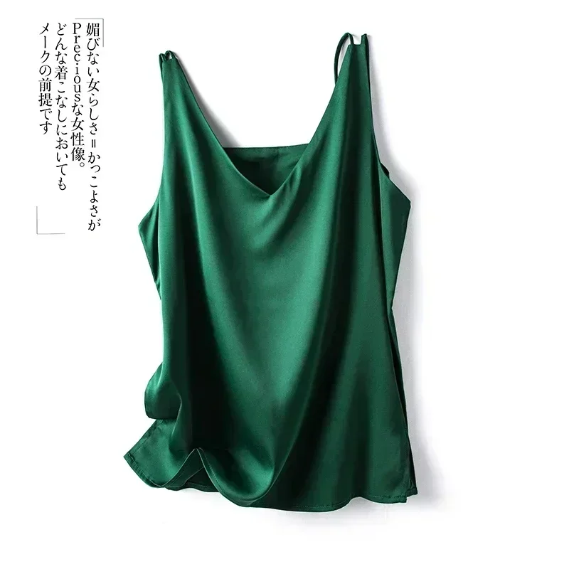 InjTop-T-shirt fin à bretelles sexy pour femmes, col en V, lettre imprimée, haut précieux, mode coréenne, document solide, été, offre spéciale, nouveau