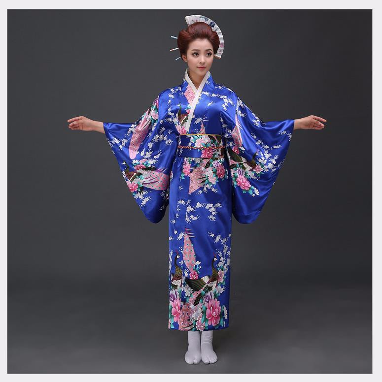 Mode tendances nationales femmes Sexy Kimono Yukata avec Obi nouveauté robe de soirée japonais Cosplay Costume Floral taille unique