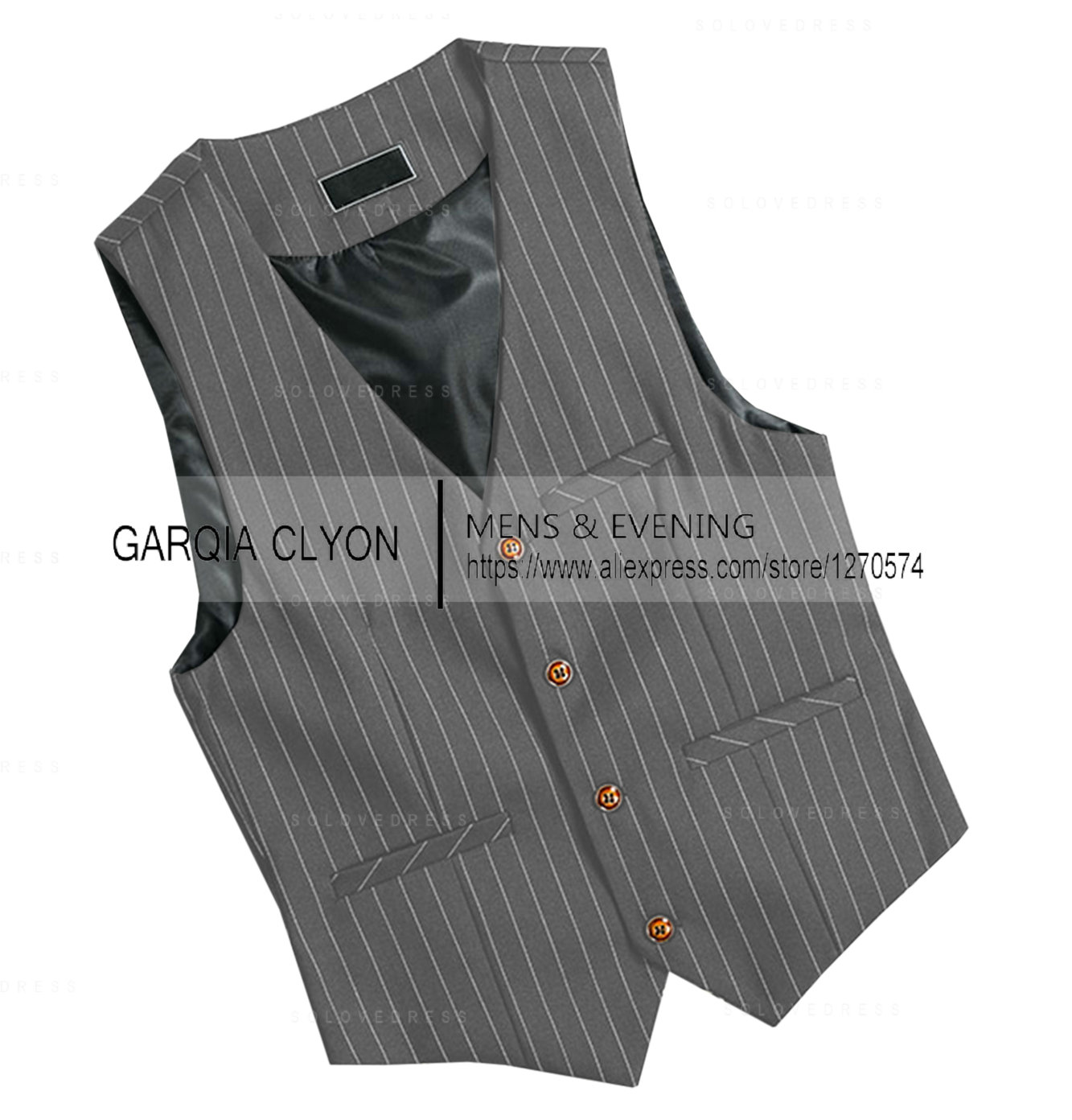 Gilet Gangster Rayé pour Homme, Coupe Slim, Formel, Business, Années 1920