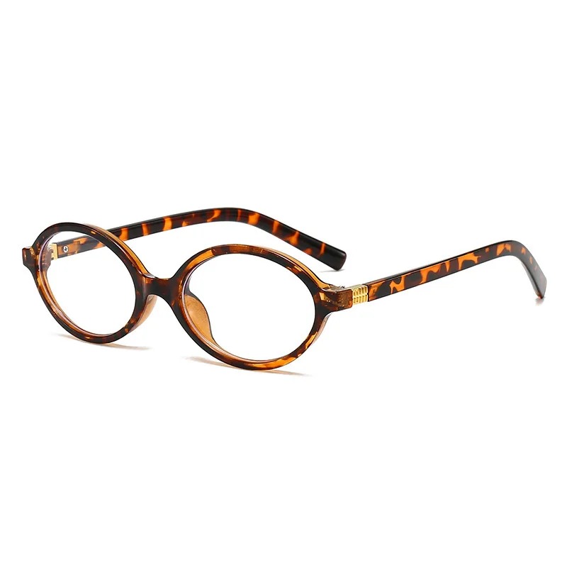 Lunettes de soleil ovales vintage pour femmes, de marque de luxe, petites lunettes ovales anti-lumière bleue, lunettes de mode rétro pour hommes, lunettes léopard