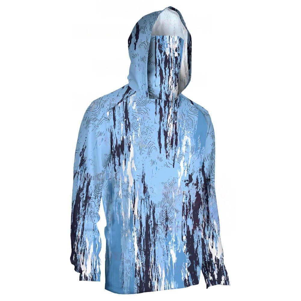 Chemise de pêche à manches longues pour homme, vêtements de pêche, protection UV
