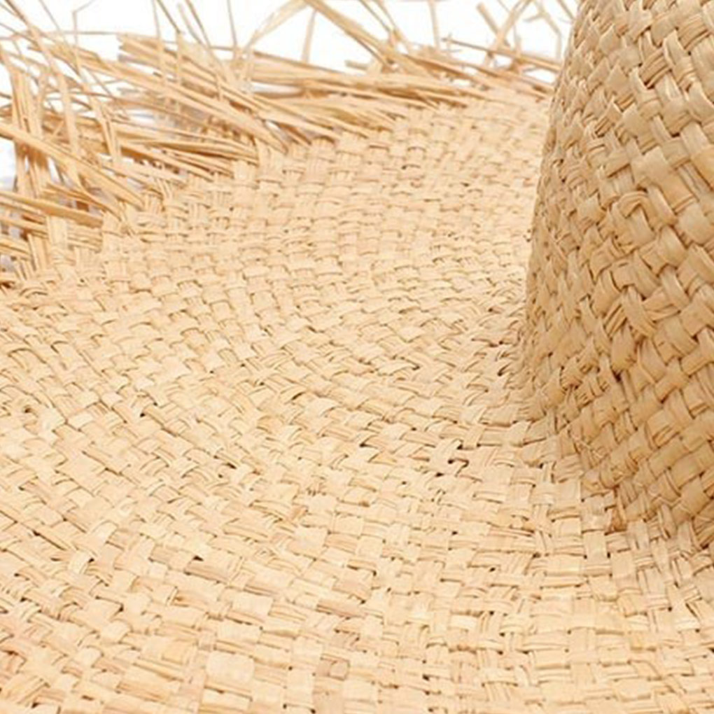 Chapeau de soleil de plage en paille pour femmes, casquette à large bord, confortable et respirant, couvre-chef d'été, décoration de tête, accessoires Photo