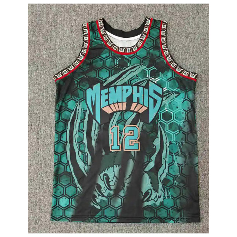 Hommes # 12 Maillot de basket-ball vert – Chemise de sport sans manches respirante, design unique, esthétique athlétique, vêtements d'entraînement décontractés