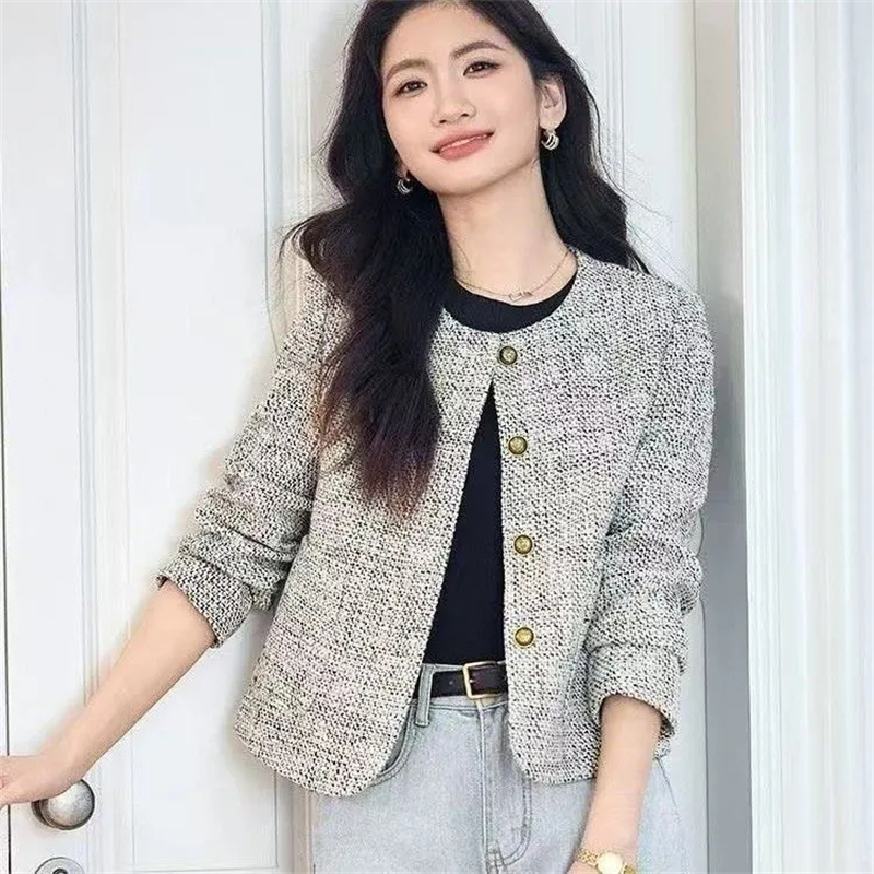 Nouvelle veste femme 2025 printemps automne élégant Version coréenne femme manteau Design sens tempérament à manches longues dames manteau