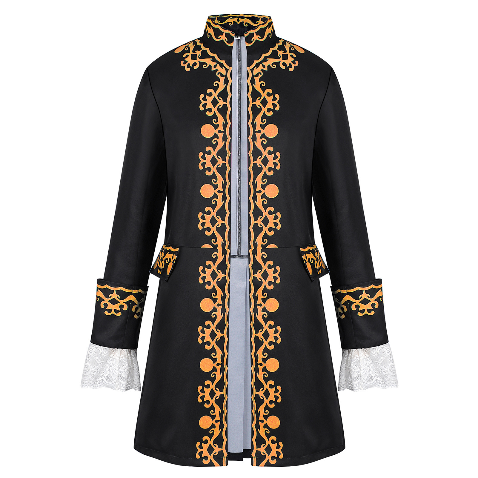 Costume Colonial du 18ème siècle pour hommes, manteau militaire Royal médiéval, victorien, Rococo, Baroque, Costume de Prince de la cour, veste