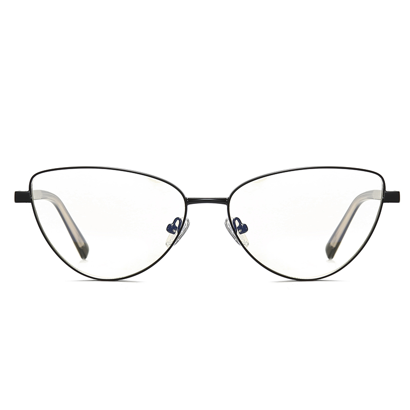 Lunettes œil de chat pour femmes, monture en alliage, jante complète, marque de styliste élégante, lunettes de Prescription anti-rayures
