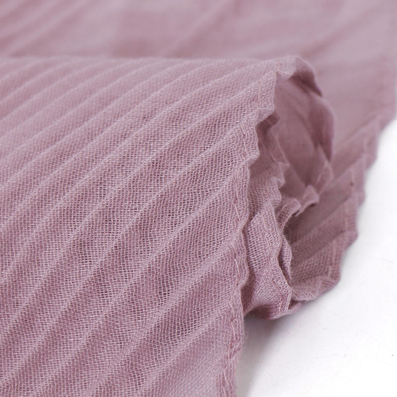 Écharpe plissée en coton pour femme, voile musulman, châle rond déformable, hijab islamique, grande taille