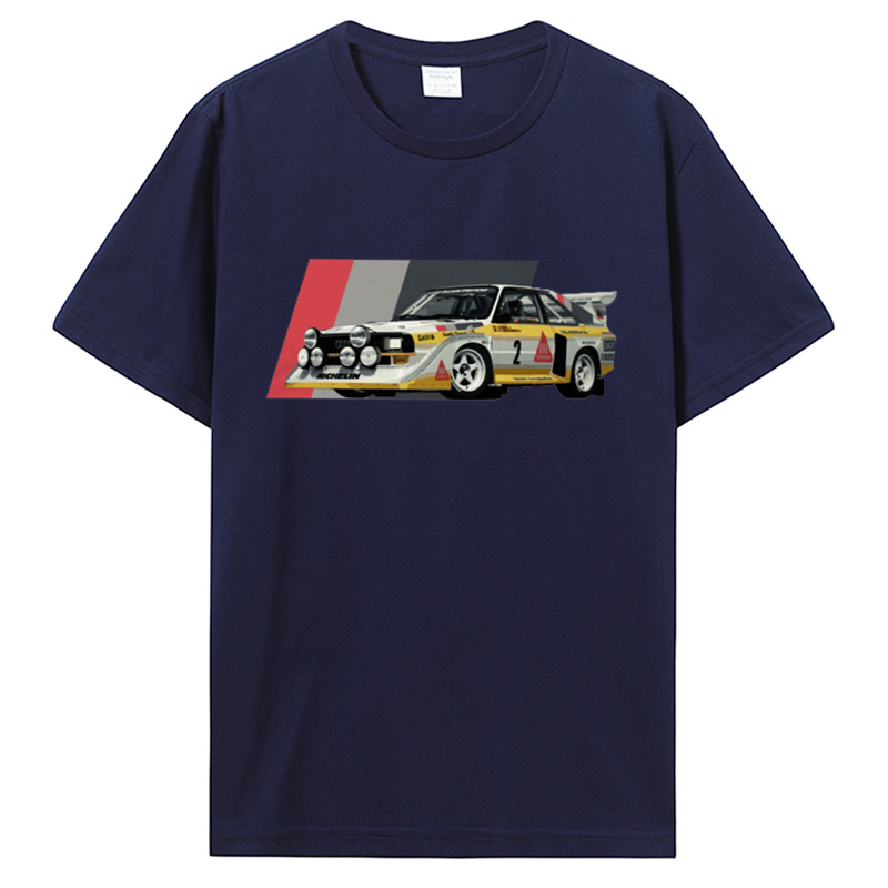 Sport S1 E2 groupe B voiture de rallye Stig Blomqvist Mikkola et Walter T-Shirt décontracté T-Shirt couverture en coton vêtements pour hommes unisexe T-Shirt