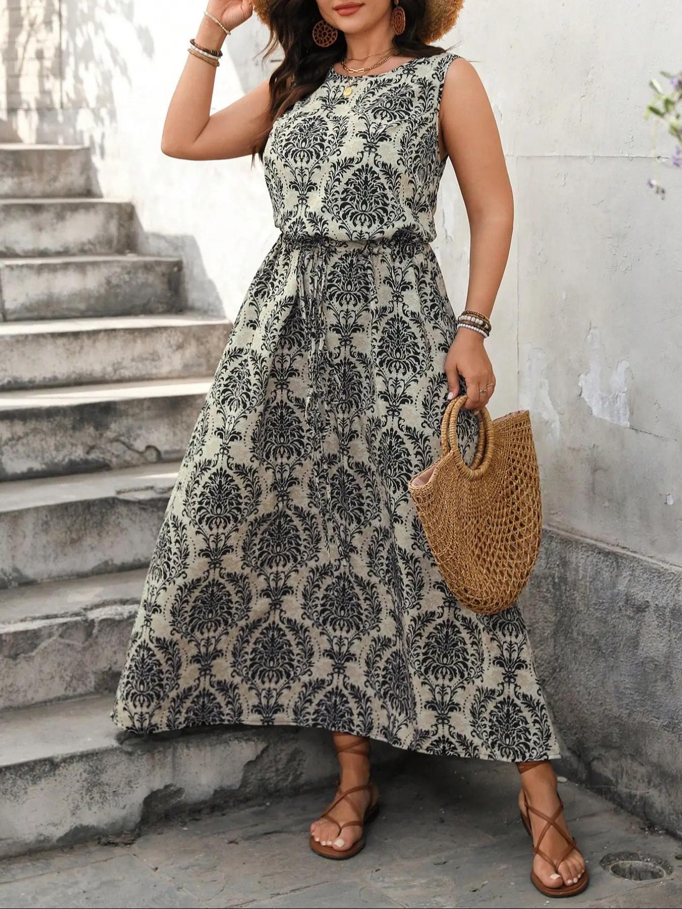 Robe grande taille, design ajusté décontracté, à porter au printemps et en automne, confortable au quotidien, parfaite pour une utilisation quotidienne